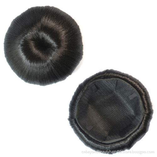 Wholesale Synthetic Hair Bun With Bangs Fiber Straight Hair Bang Wig For Women Clip In Hair Extension